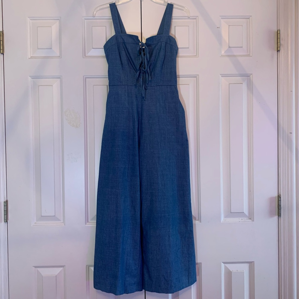 Kittenish Denim Jumpsuit